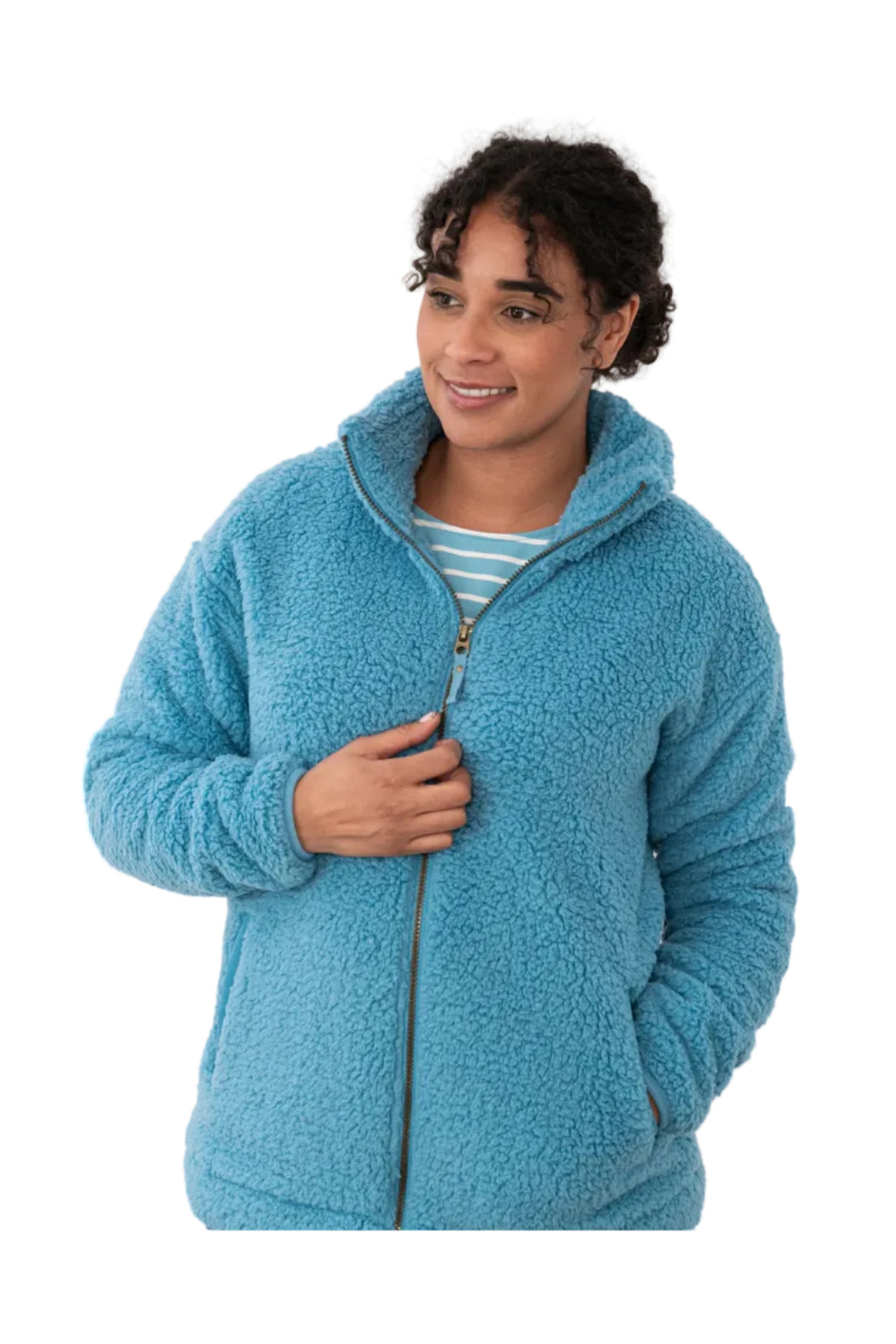 Lighthouse Womens Fleece Seashell Blue
