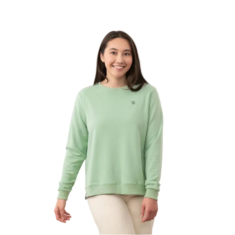 Lighthouse Womens Sweatshirt Seaside Pastel Green