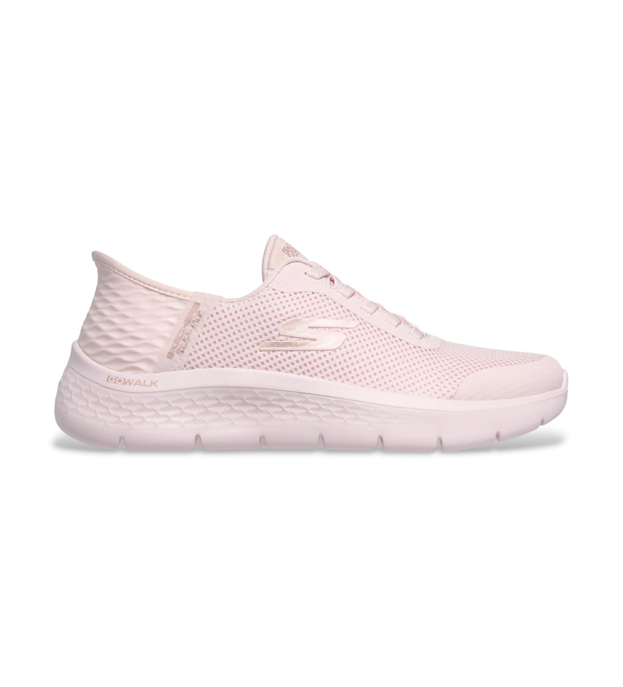 Skechers women's pink mesh slip-on trainer