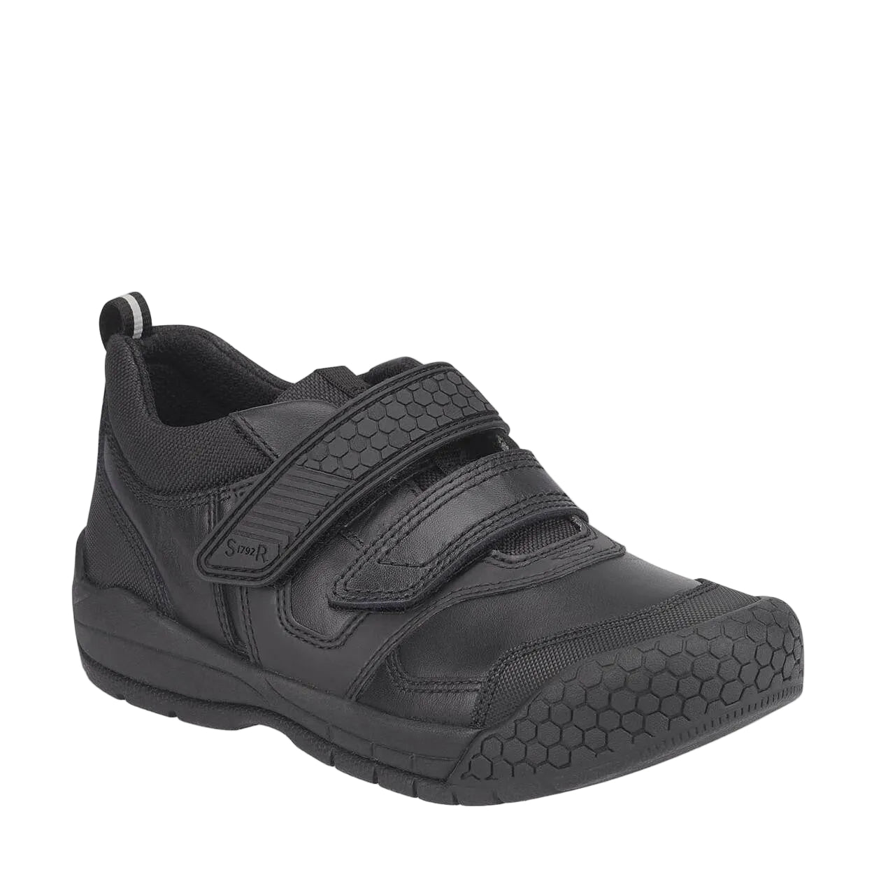 StartRite boys' black leather school shoe with velcro