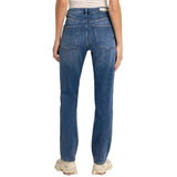 Yaya Womens Slim Straight Jeans 01-311158-609 Dark Blue Denim