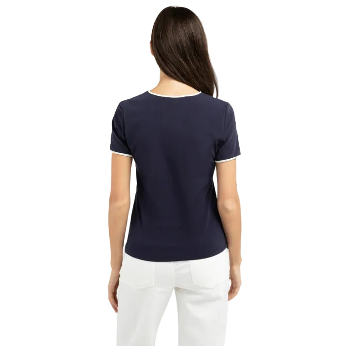 YAYA Womens T-Shirt 01-719084 Navy Blazer Blue