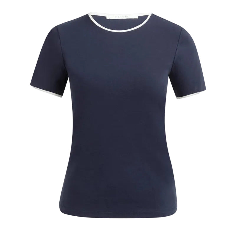 YAYA Womens T-Shirt 01-719084 Navy Blazer Blue