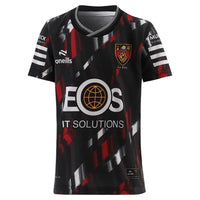 Down GAA Kids Premium Training S/S Top 26 Gunmetal Shadow/Down Red/White
