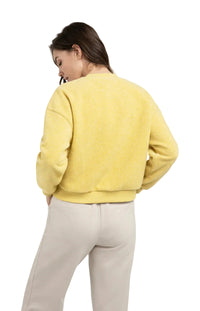 YAYA Womens Sweater 01-109104-601 Dried Moss Green Melange