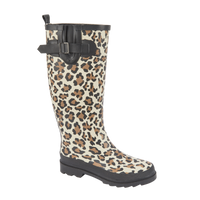 Jo & Joe Ladies Wellington Boot Twiggy Leopard