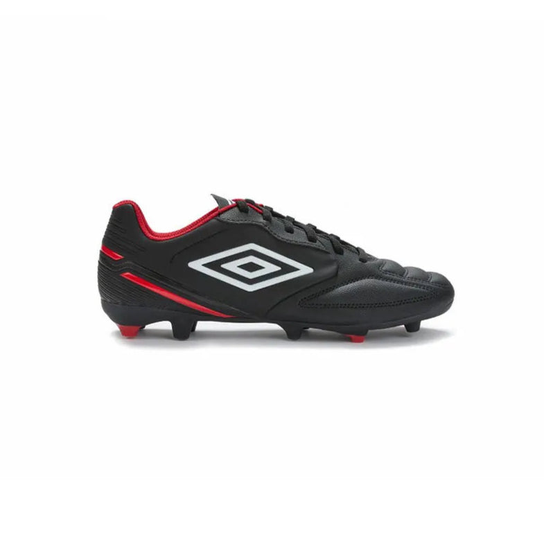 Umbro Mens Football Boot Classico XIII FG Black/White/Vermillion