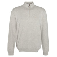 Barbour Mens Sweatshirt Beckhill ½ Zip Grey Marl