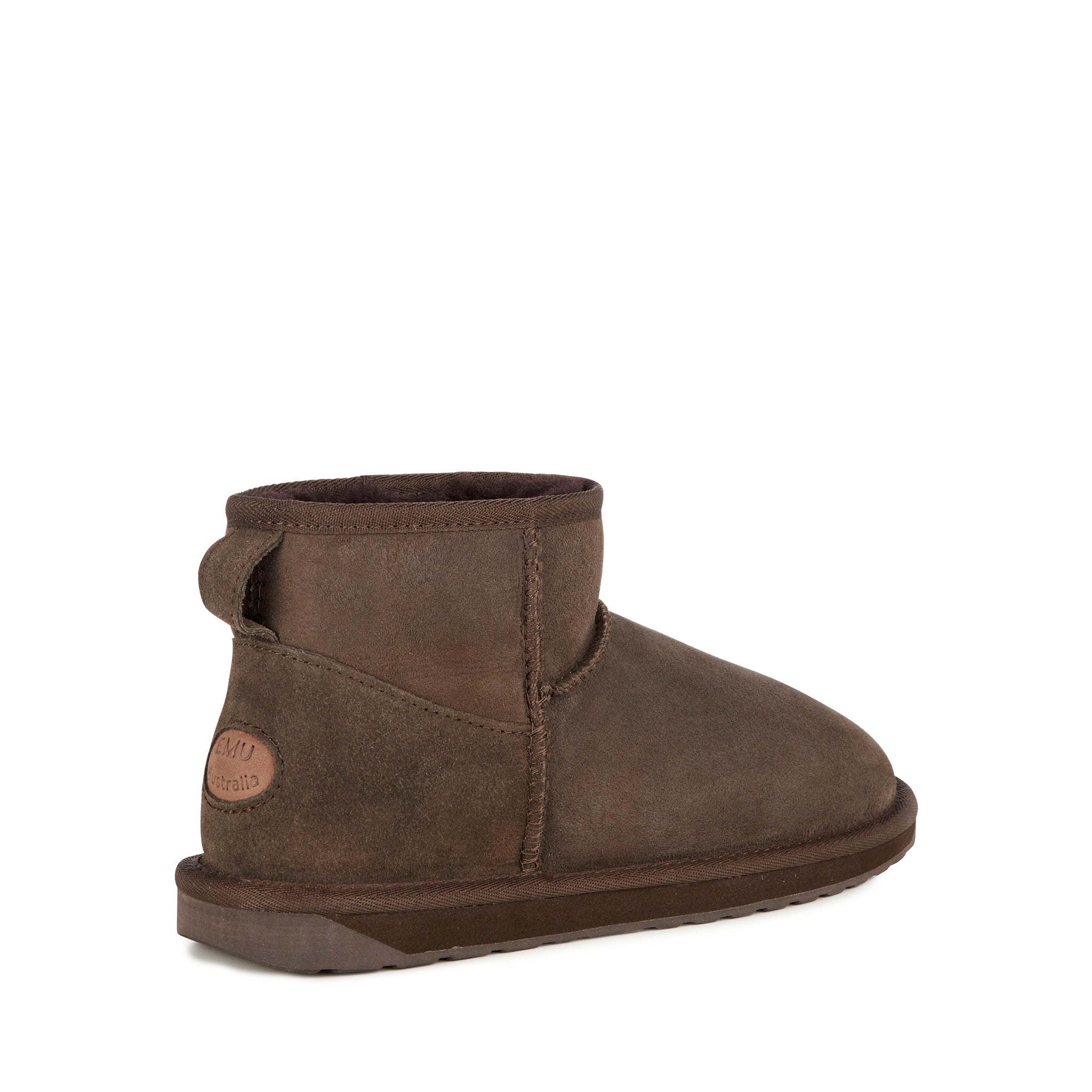Emu women's chocolate suede lace-up boot