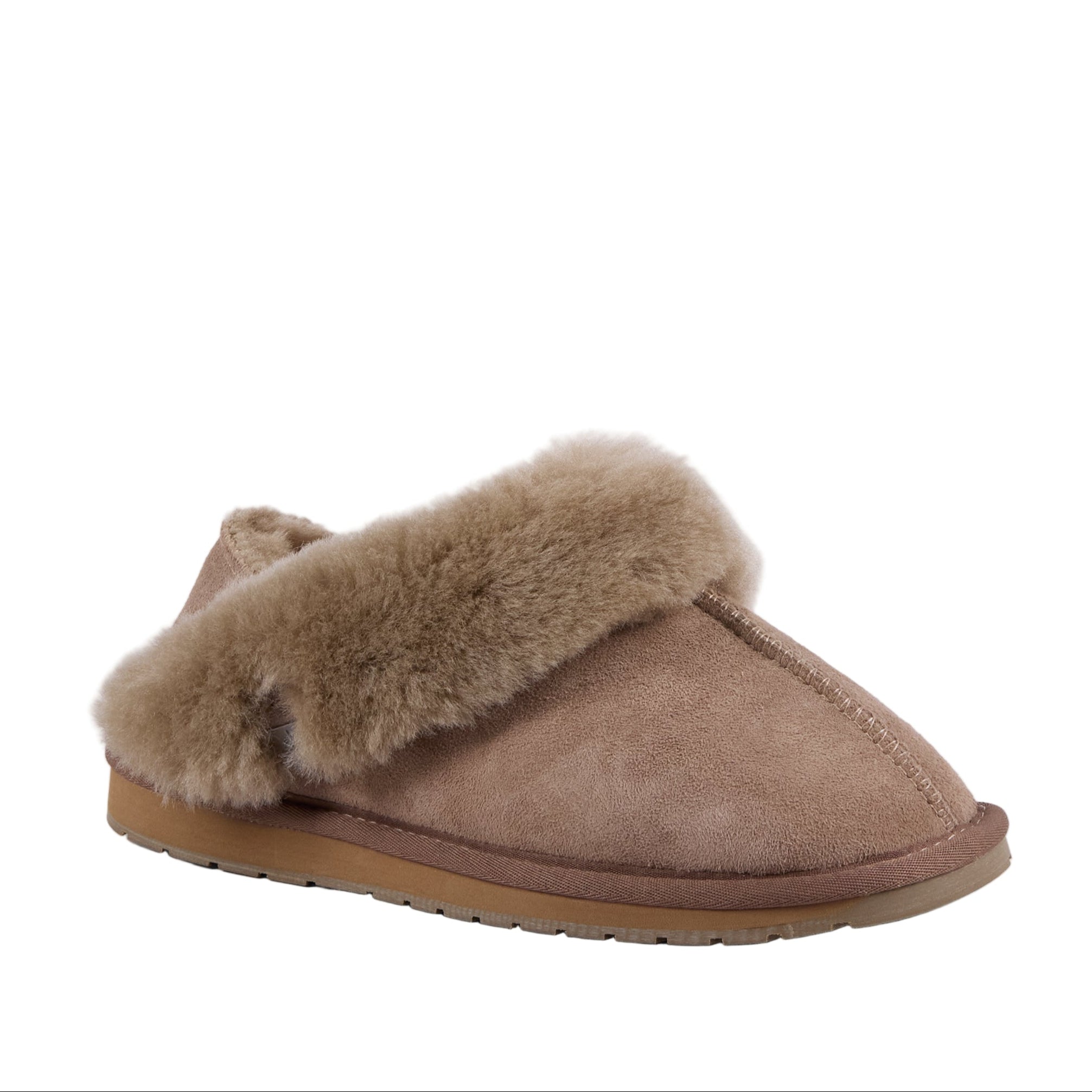 Emu women's mushroom suede lace-up slipper