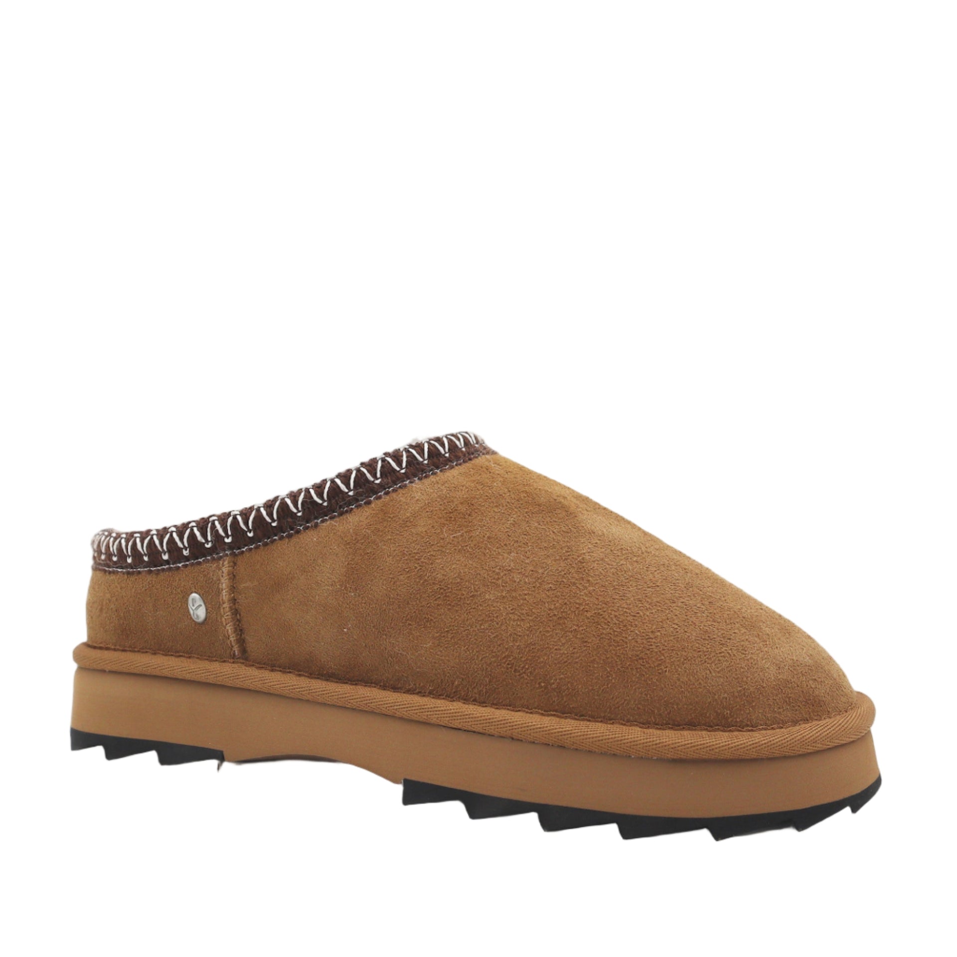 Emu women's chestnut suede slipper