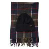Barbour Mens Beanie & Scarf Swinston Galingale Set Classic