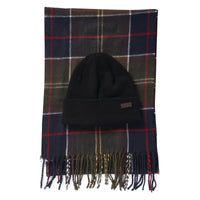 Barbour Mens Beanie & Scarf Swinston Galingale Set Classic