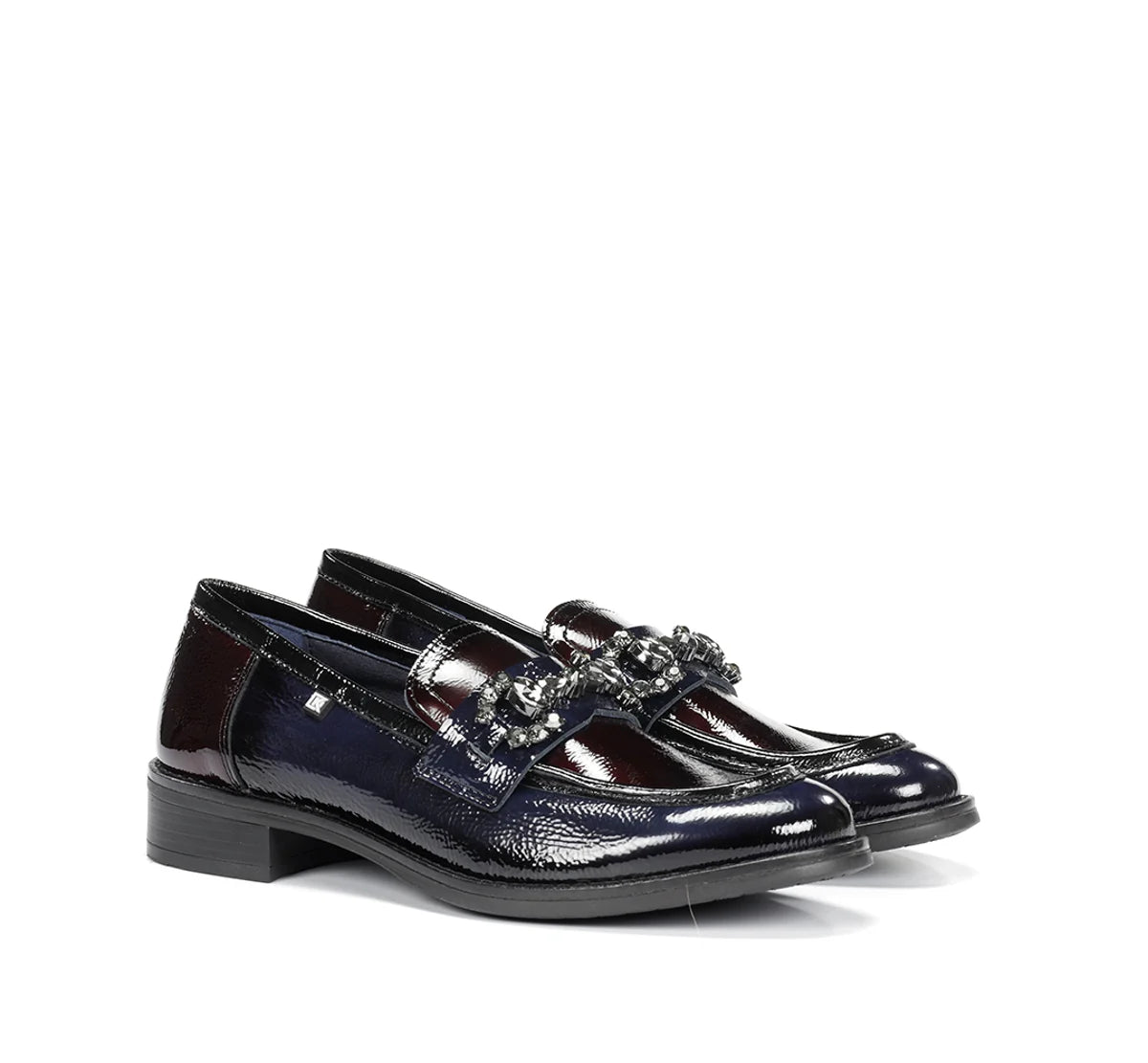Dorking Womens Shoe Harvard D9118 Marino/Burdeos/Negro