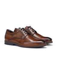 Fluchos men's camel leather lace-up shoe