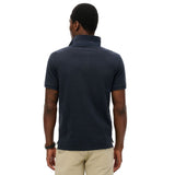 Superdry men's navy cotton polo shirt
