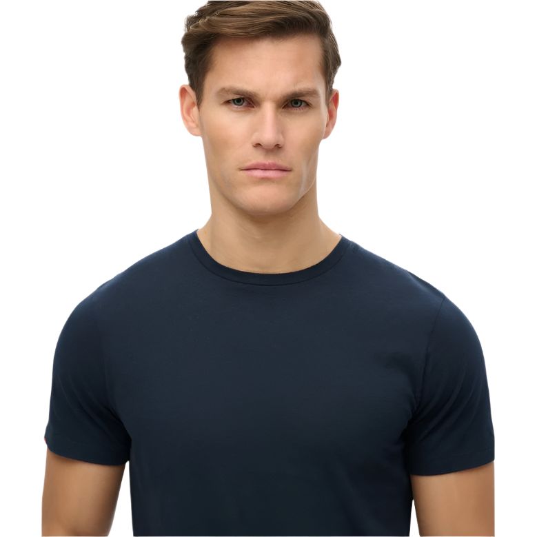 Superdry Mens T-Shirt Classic Essential Eclipse Navy