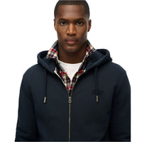 Superdry Mens Hoodie Essential Logo Zip HB Eclipse Navy