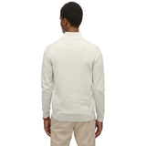 Superdry men's grey cotton quarter-zip top