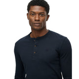 Superdry Mens Top Classic Essential Grandad Eclipse Navy