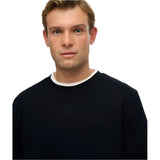 Superdry Mens Sweatshirt Essential Logo Crew Black