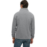 Superdry men's grey fleece quarter-zip top
