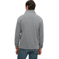 Superdry men's grey fleece quarter-zip top