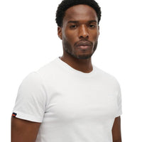 Superdry Mens T-Shirt Essential Logo Embroidered Optic