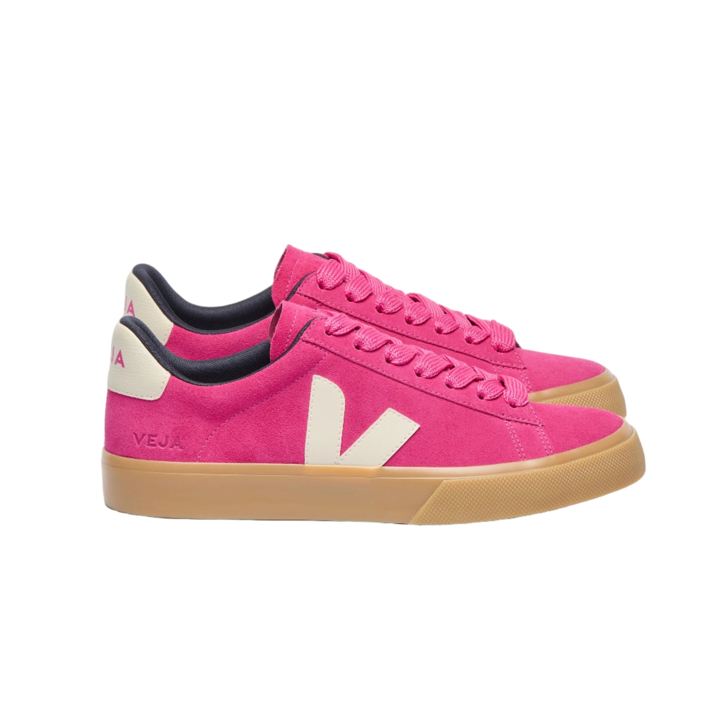 Veja Womens Trainer Campo Suede Pink Pierre Natural