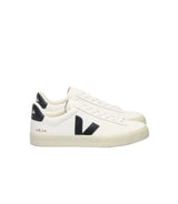 Veja women's black and white leather trainer