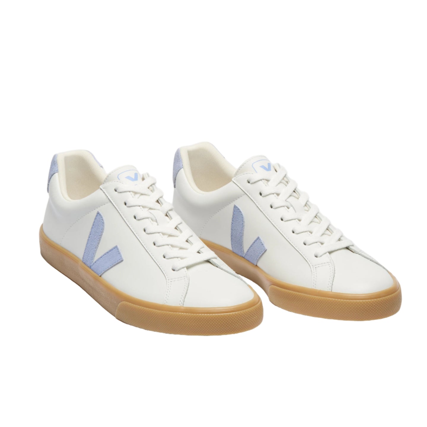 Veja Womens Trainer Esplar Logo Leather White Olympe Natural