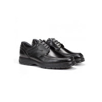 Fluchos 9142 Crono men's black leather lace-up smart shoe