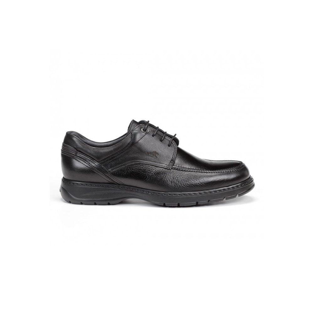 Fluchos 9142 Crono men's black leather lace-up smart shoe