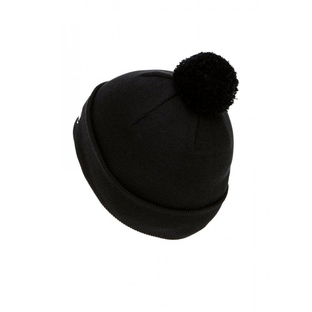 Ellesse Velly men's black pom pom beanie with front logo