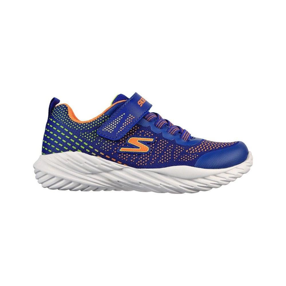 Blue and orange clearance skechers