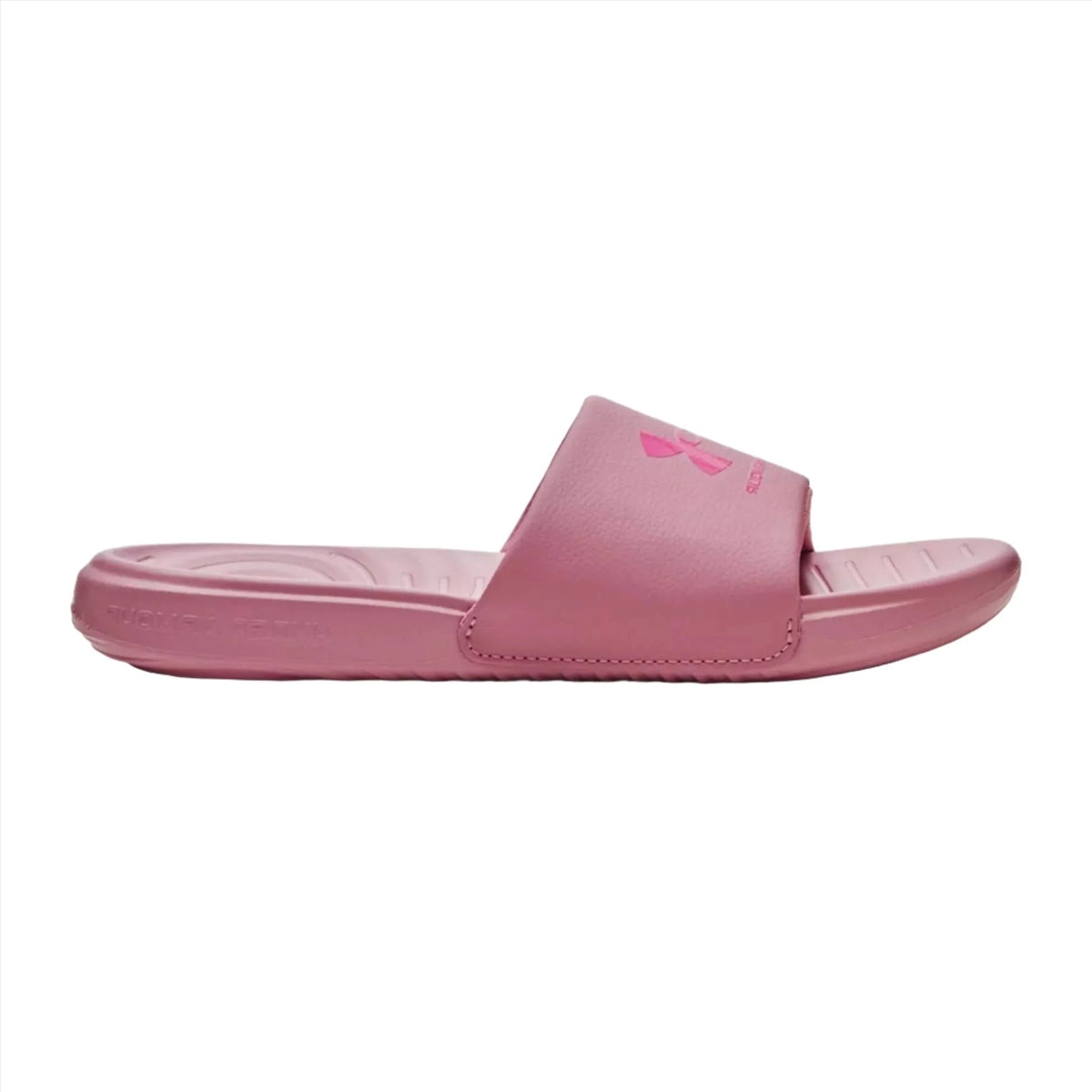 Under Armour Womens Ansa Fixed Slides Pink Elixir Donaghys