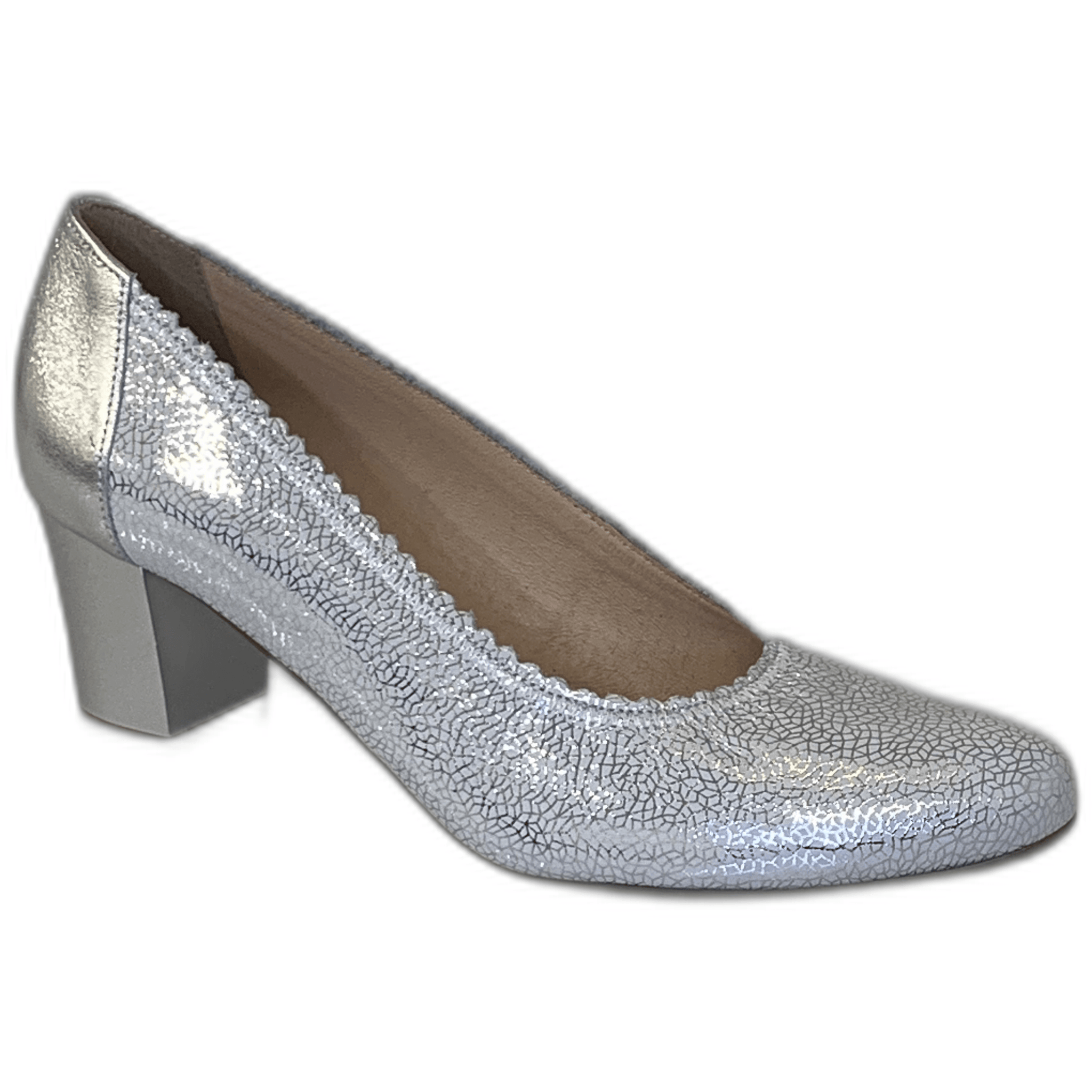 Bioeco women's silver leather shoe