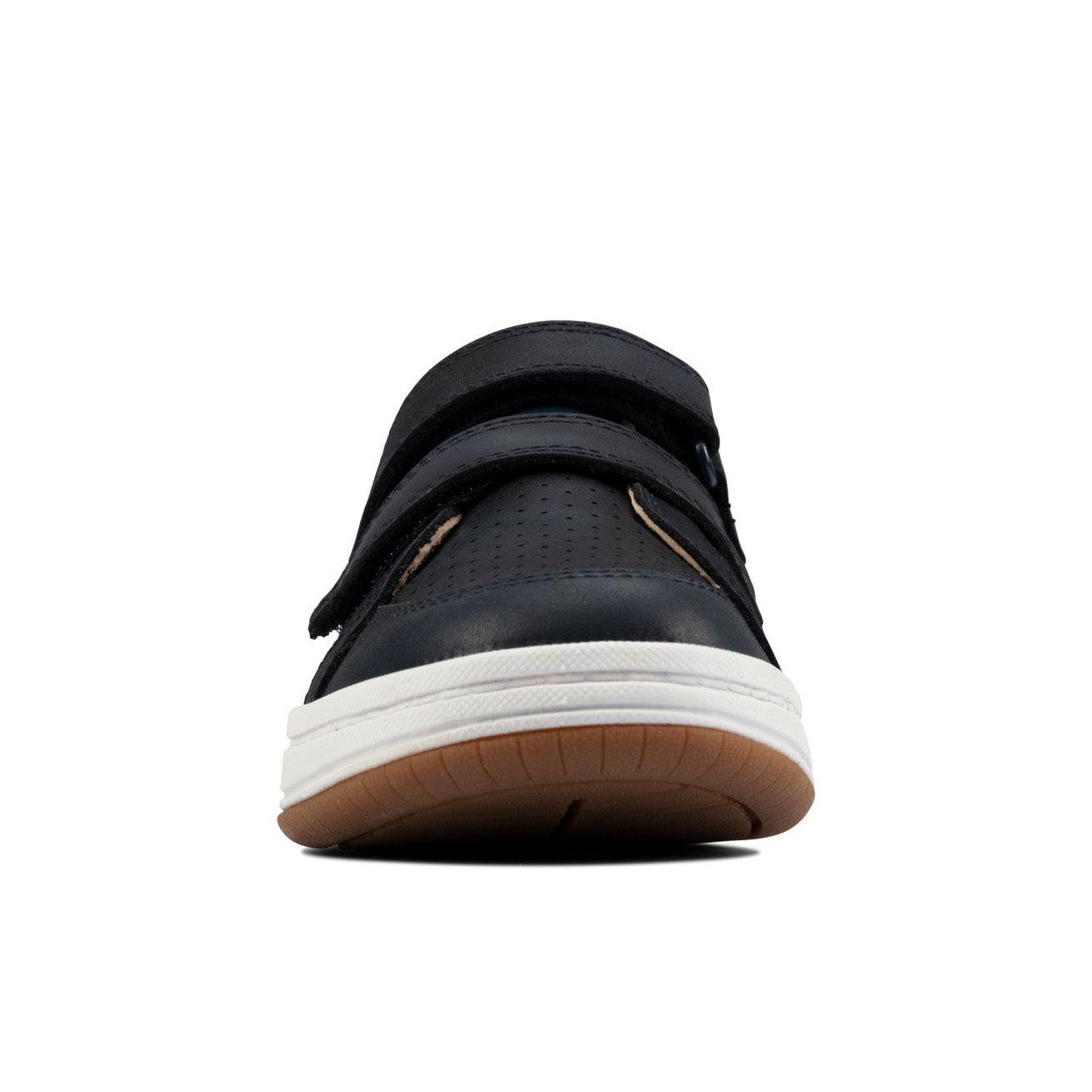 Clarks Boys Shoe Fawn Solo T Navy Leather - Donaghys