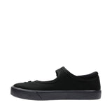 Clarks Girls Plimsole Hopper Go Black Fabric - Donaghys