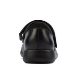Clarks Girls School Shoe Etch Beam K Black Leather - Donaghys