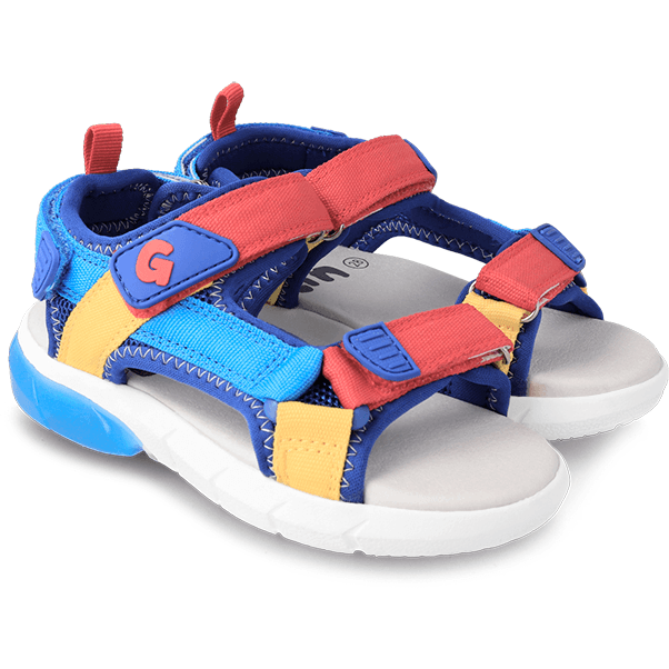 Garvalin Boys Sandal 232840-A Blue/Red - Donaghys