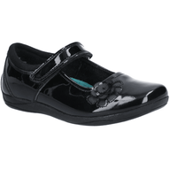Hush Puppies Girls School Shoe Jessica Jnr Black Patent - Donaghys