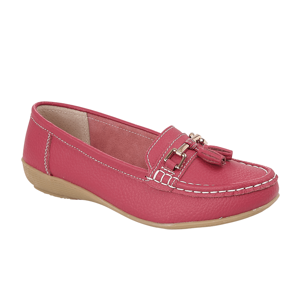 Jo & Joe Womens Loafer Nautical Fuchsia - Donaghys