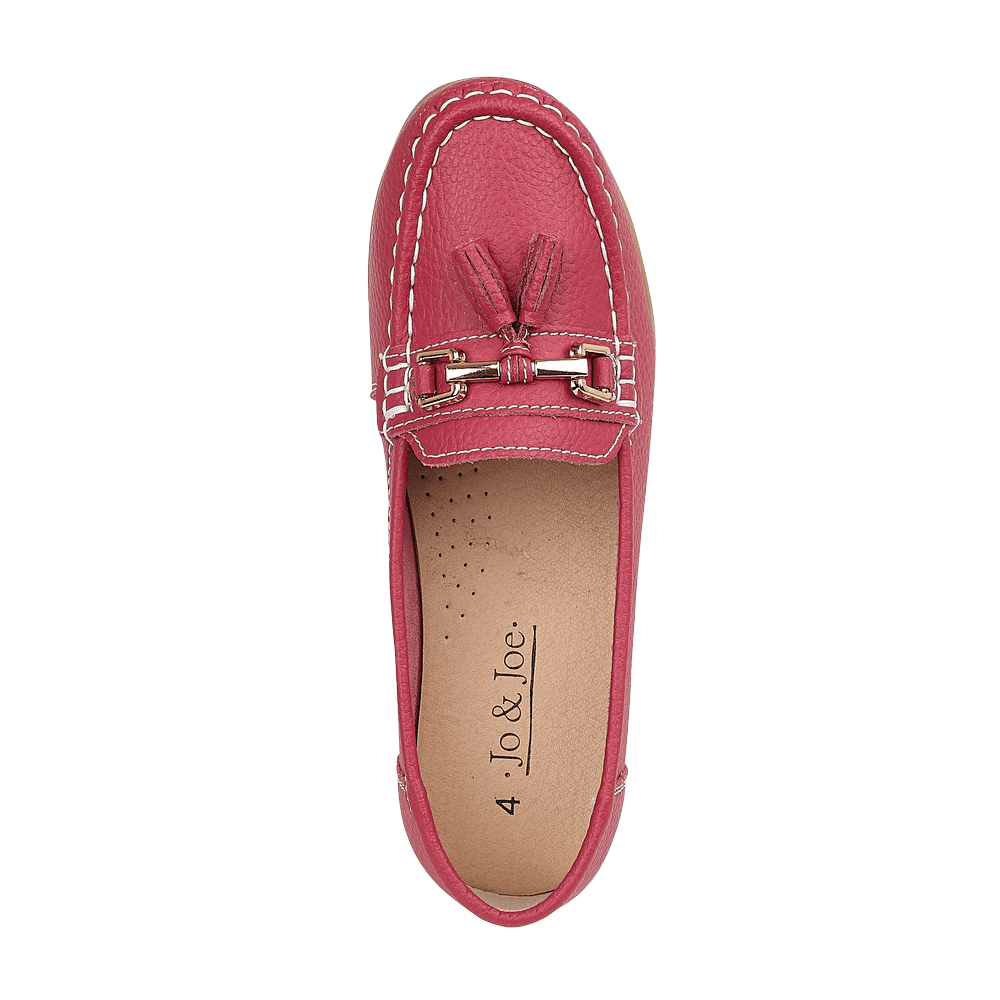 Jo & Joe Womens Loafer Nautical Fuchsia - Donaghys