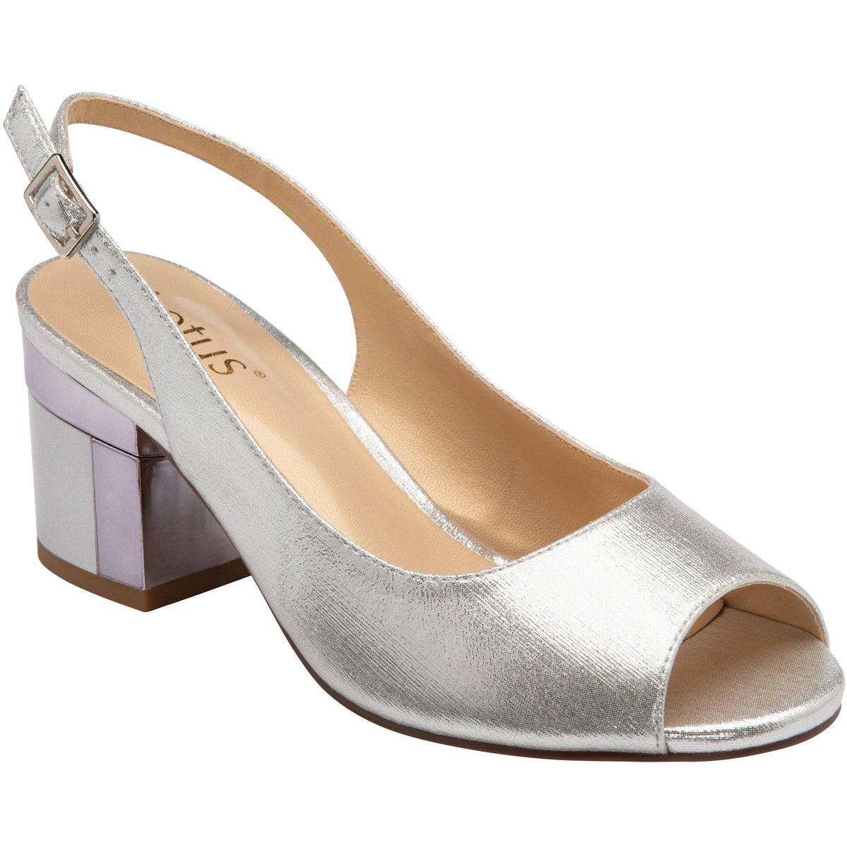 Lotus Womens Shoe Evelyn Silver Donaghys