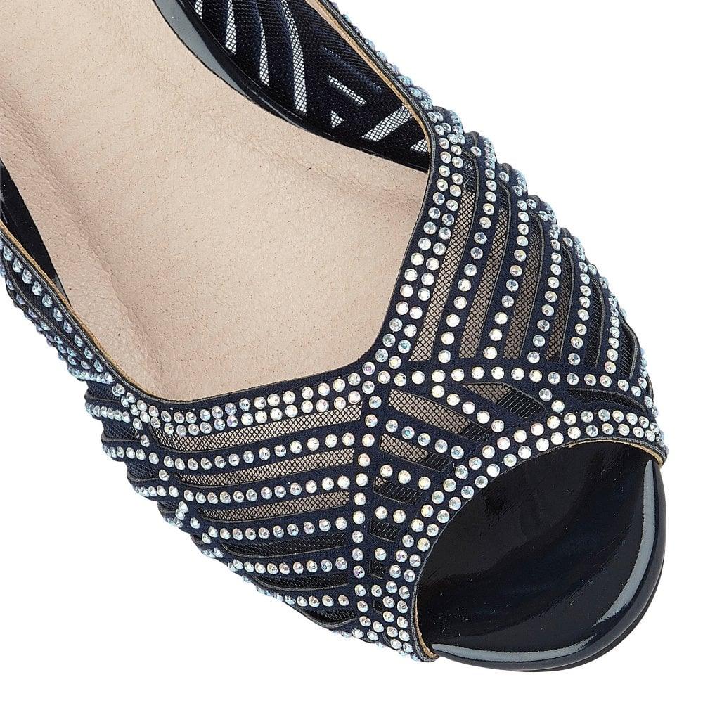 Lotus Womens Shoe Immy Navy/Diamante - Donaghys
