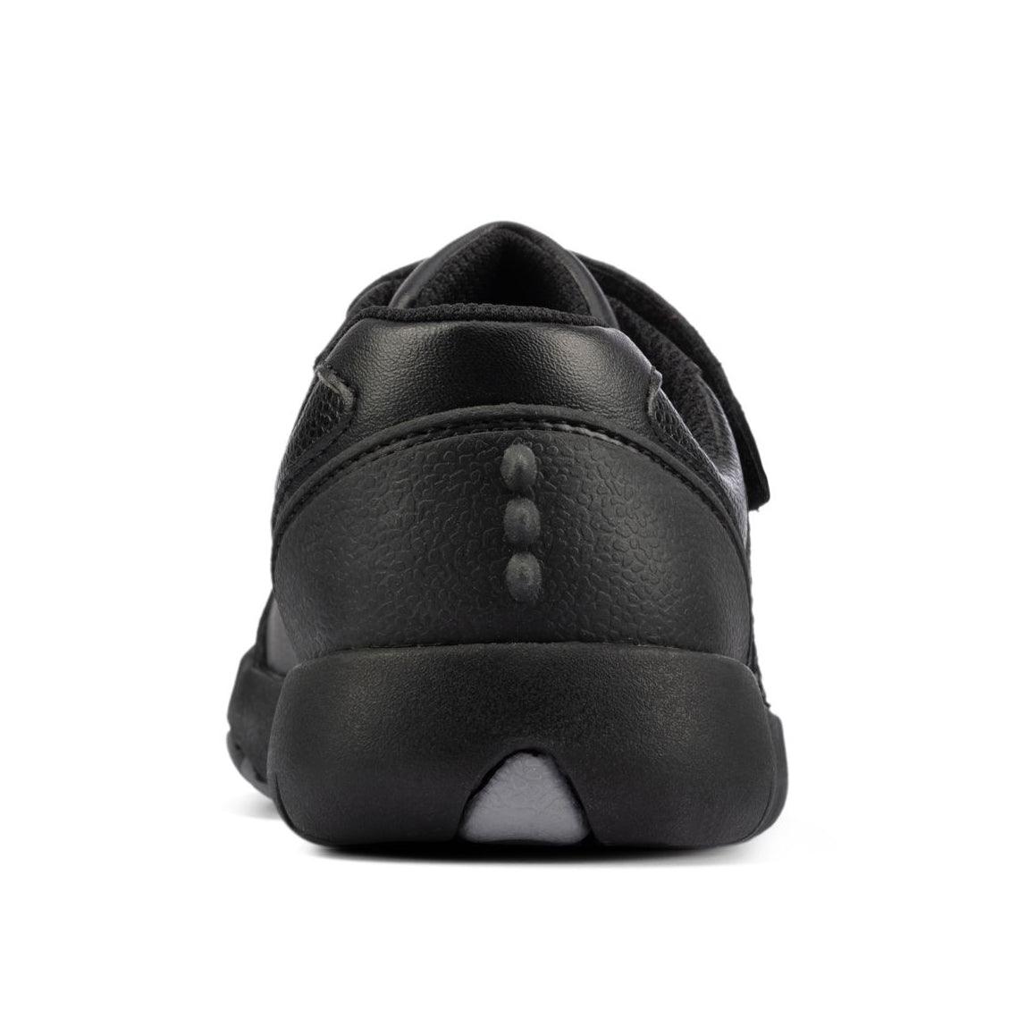 Clarks Boys School Shoe Rex Stride T Black Leather - Donaghys