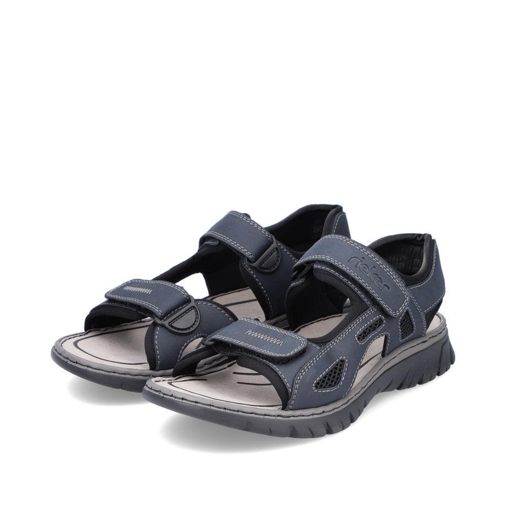 Rieker Mens Sandal Blue - Donaghys