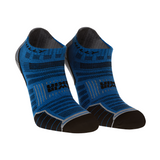 Hilly Mens Socks Twin Skin Socklet Azurite/Grey Marl - Donaghys