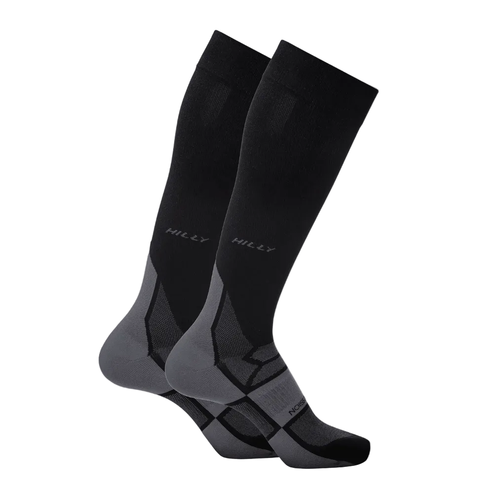 Hilly Mens Pulse Socks Black/Grey - Donaghys